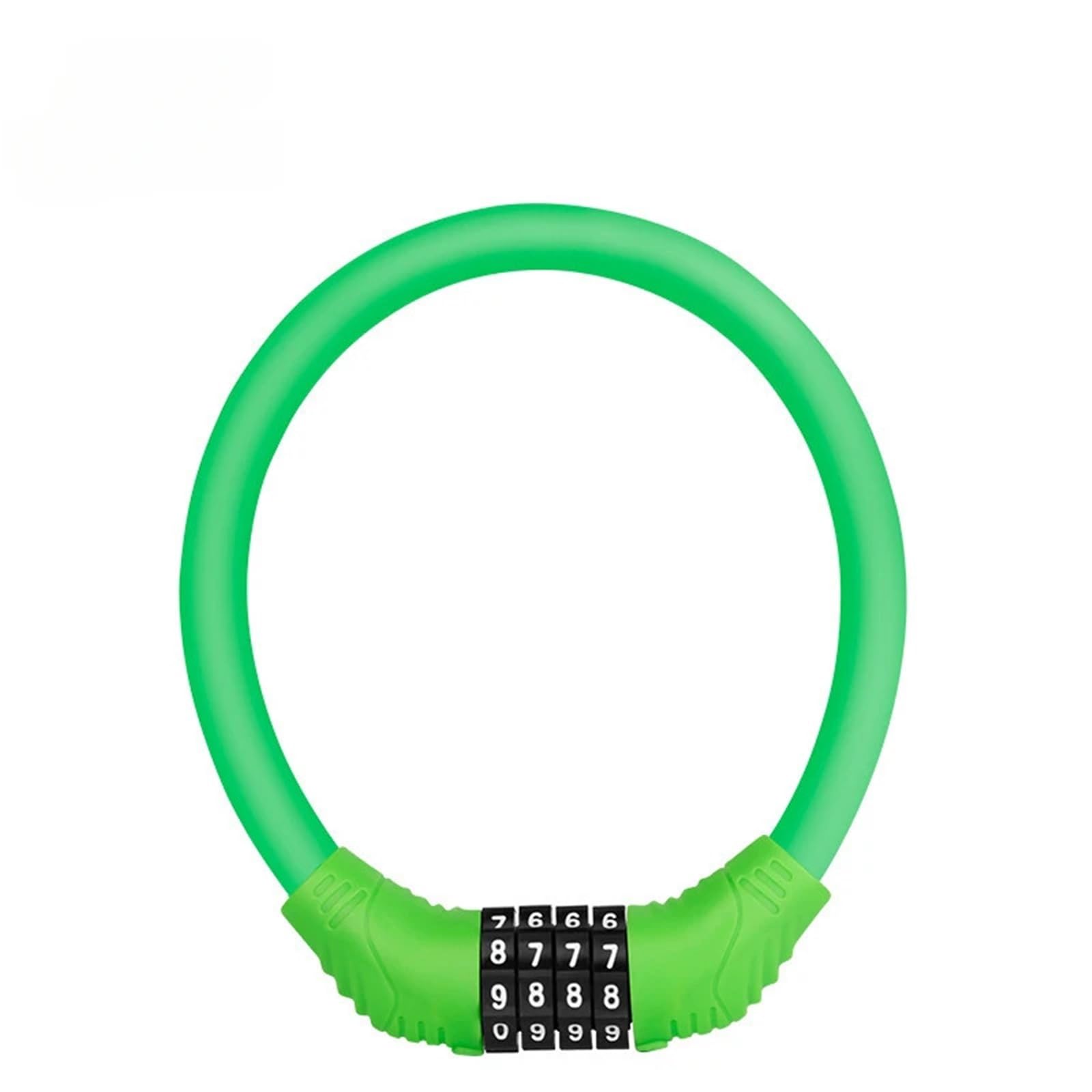 Motorcycle Handlebar Lock Mountain Road Bike Safety Lock Portable Chain Number Motorcycle Combination Padlock Motorbike Lock Security(Green)