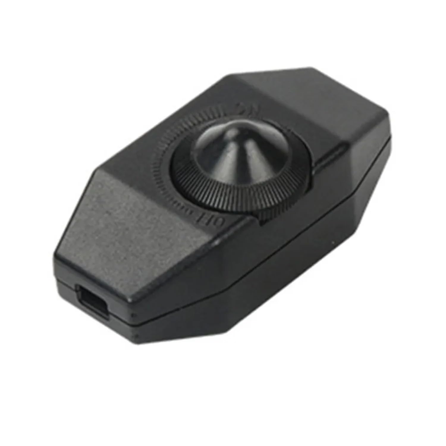 Variateur LED - Variateur de cordon en continu avec interrupteur marche/arrêt, variateur rotatif, variateur d'intensité, variateur d'intensité - 230 V 1-60 W - Noir