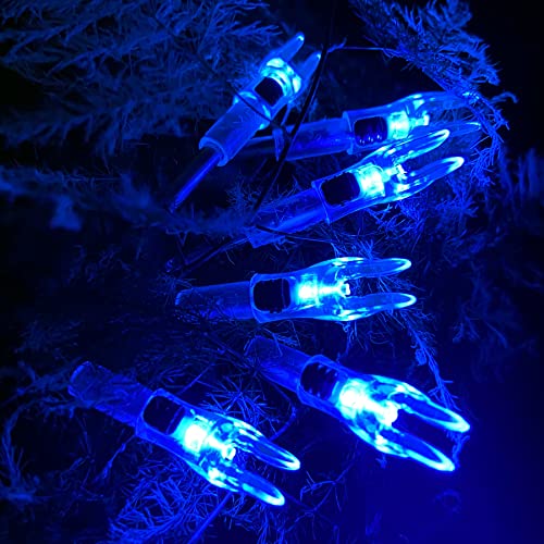 Image of 6PCS X Lighted Nocks for Arrows with .204 .233 .244 .246 Inside Diameter with H, S, GT Bushings High-Visibility LED Arrow Nocks, ON /Off Switch Included