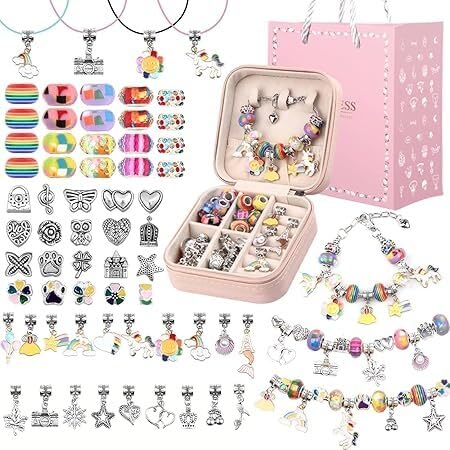 BeyondLuv Bracelet Making Kit Gifts Toys For Girls - 69Pcs Bracelet Making Kit Toys For Girls| Jewelry Making Kit| Craft Kit Beads|Beads For Jewellery Making Kit| Jewellery Girls Gift Toys For Girls