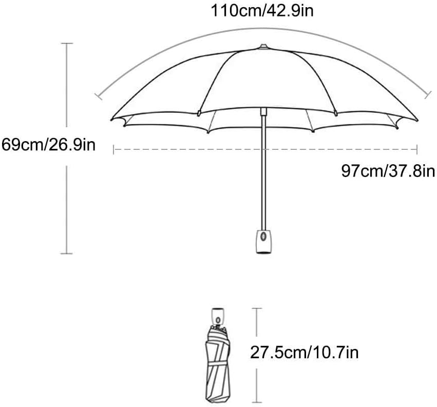 二重層折りたたみ日傘uv保護防風旅行日傘傘軽量コンパクト小さな傘用女性と女の子ブルー