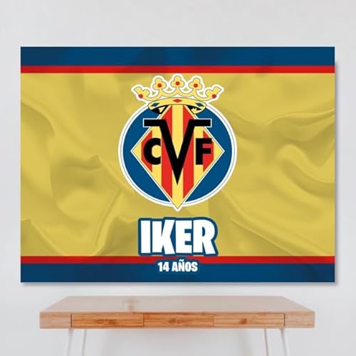 Cartel Personalizado VillaR 100x80 cm, Pancarta Cumpleaños, Decoracion VillaR