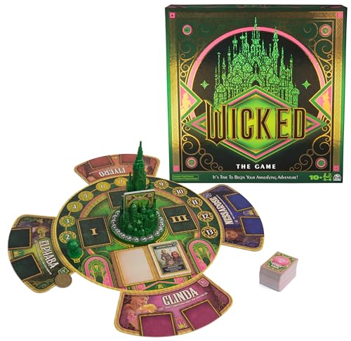 Spin Master Games Wicked: The Game An Original Concept Based on the New Movie Wicked Begin Your Amazafying Adventure with Glinda & Elphaba for Fans of Musicals 2-4 Players for Ages 10 & Up