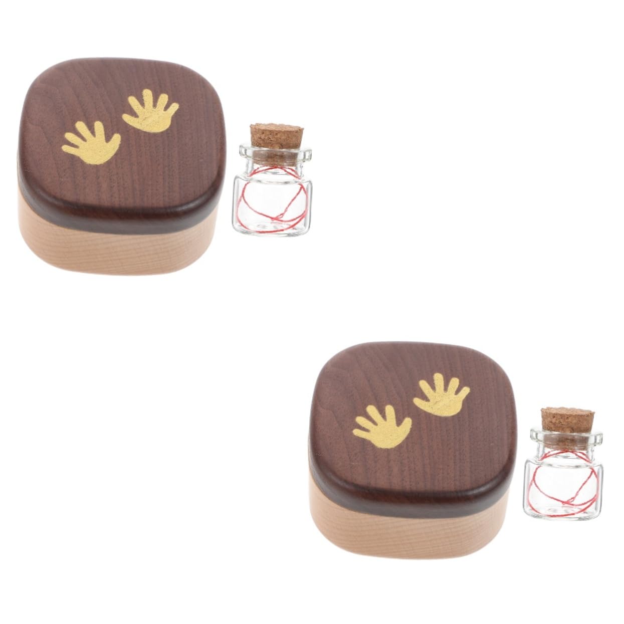 KOMBIUDA 2piezas Caja De Recuerdos Para Dientes De Leche Caja De Almacenamiento Para Primer Para Bebés Estuche De Recuerdos Para Hadas