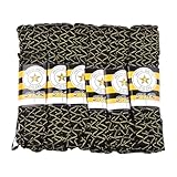 CABODYALS {91)90cm Schwarzes Und Goldenes Zickzack Besatzband Wellenbesatz Glitzernder Rick Rack Nähen Biegen Fransen Polyesterstoff Spitzenband Zum Nähen Herstellen von Verzierungen Verpacken Verzie