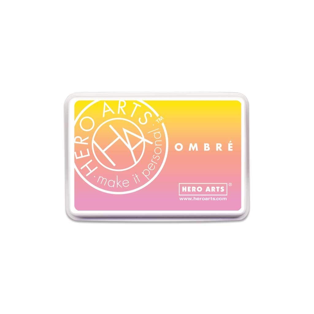 Hero Arts Ombre Ink Pad - Neon Chartreuse to Blue -13