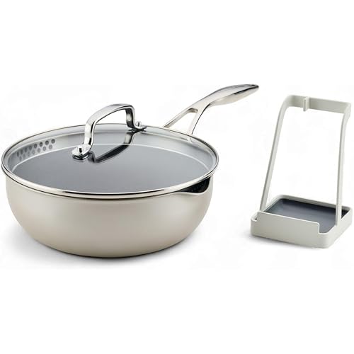 Circulon Infinity Pan 9.5-Inch (3.2-Qt), ScratchDefense Nonstick, Platinum