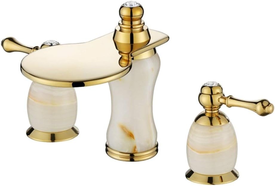 Jade Faucet Single Handle Solid Brass hot and Cold Water