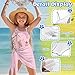 Pynewomyt Pink Branch Print One Piece Swimsuits for Girls 7-8 Swim Trunks Teen Girls Bathing Suit Swimwear 2 Piece Swimsuit Set with Adjustable Strap Fashion Hawaii Beach Pool Outfits