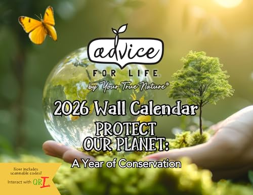 Your True Nature Advice 2026 Wall Calendar, 16-Month Inspirational Art