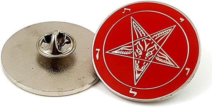 Church of Satan Lapel Pin - Red