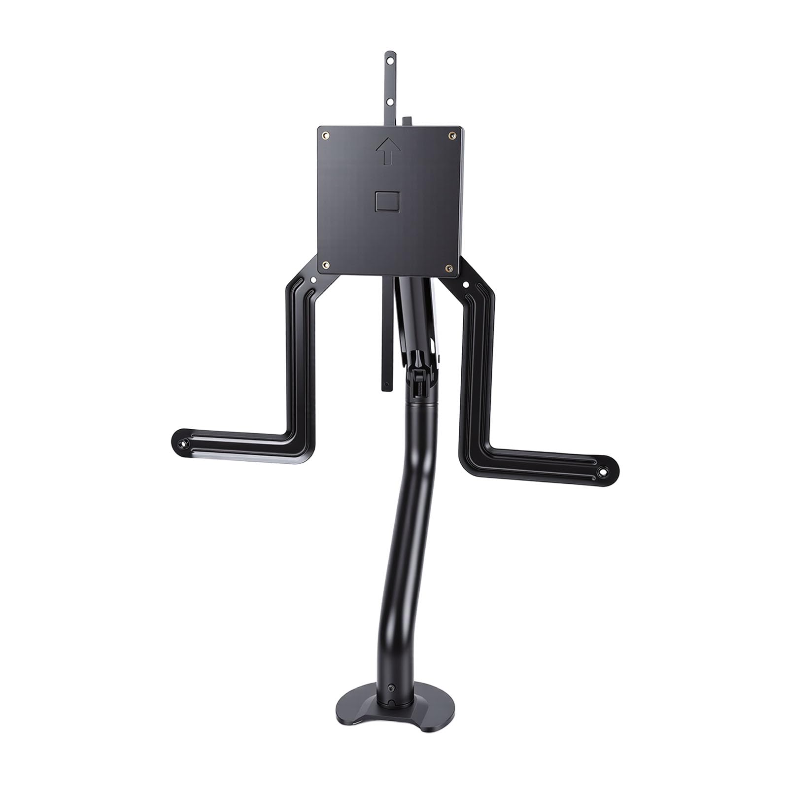 Braccio per Display Supporto da Scrivania Regolabile in Acciaio PP per Display Curvo Ergonomia da Ufficio, Design Moderno, Facile Installazione