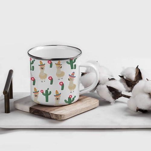 Vista 58 de Andaz Press Taza de café de acero inoxidable con temática de alpaca de llama de 11 onzas, regalo de broma, colorido bohemio con gráficos de llama