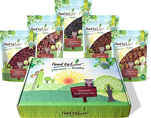 Food to Live Organic Dried Berries Gift Box