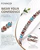 Feraco Copper Bracelet for Women-Pure Copper Magnetic Therapy Bracelets,Heart-shaped Natural Turquoise Gem Magnetic Bracelets,Upgraded Version-3800 Gauss Effective Magnet-Bangle Gifts for Women #4