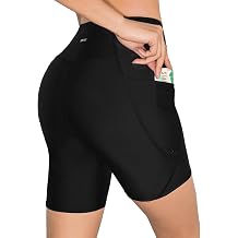 BVVU Womens 7" High Waisted Swim Shorts Tummy Control Swimsuit Bottoms Board Shorts for Women with Liner UPF50+
