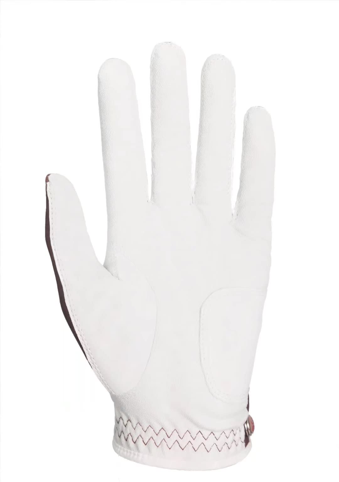 Lot de 6 gants de golf pour homme en cuir de haute qualité, 6 mains gauches, 6 mains, 6 couleurs, rouge/bleu/bleu marine/bleu ciel/café/beige (café, L, droit)