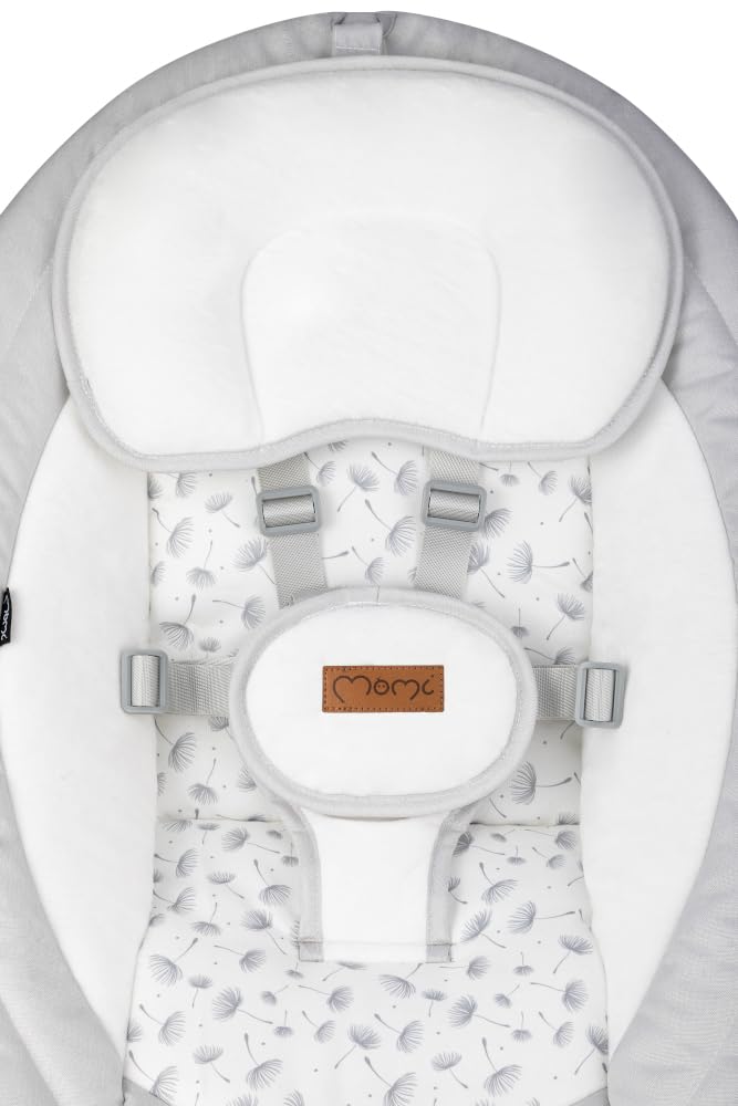 MoMi KENANI Babywippe klappbar mit Fernbedienung Bluetooth 5-Punkt-Sicherheitsgurt bis 9 kg