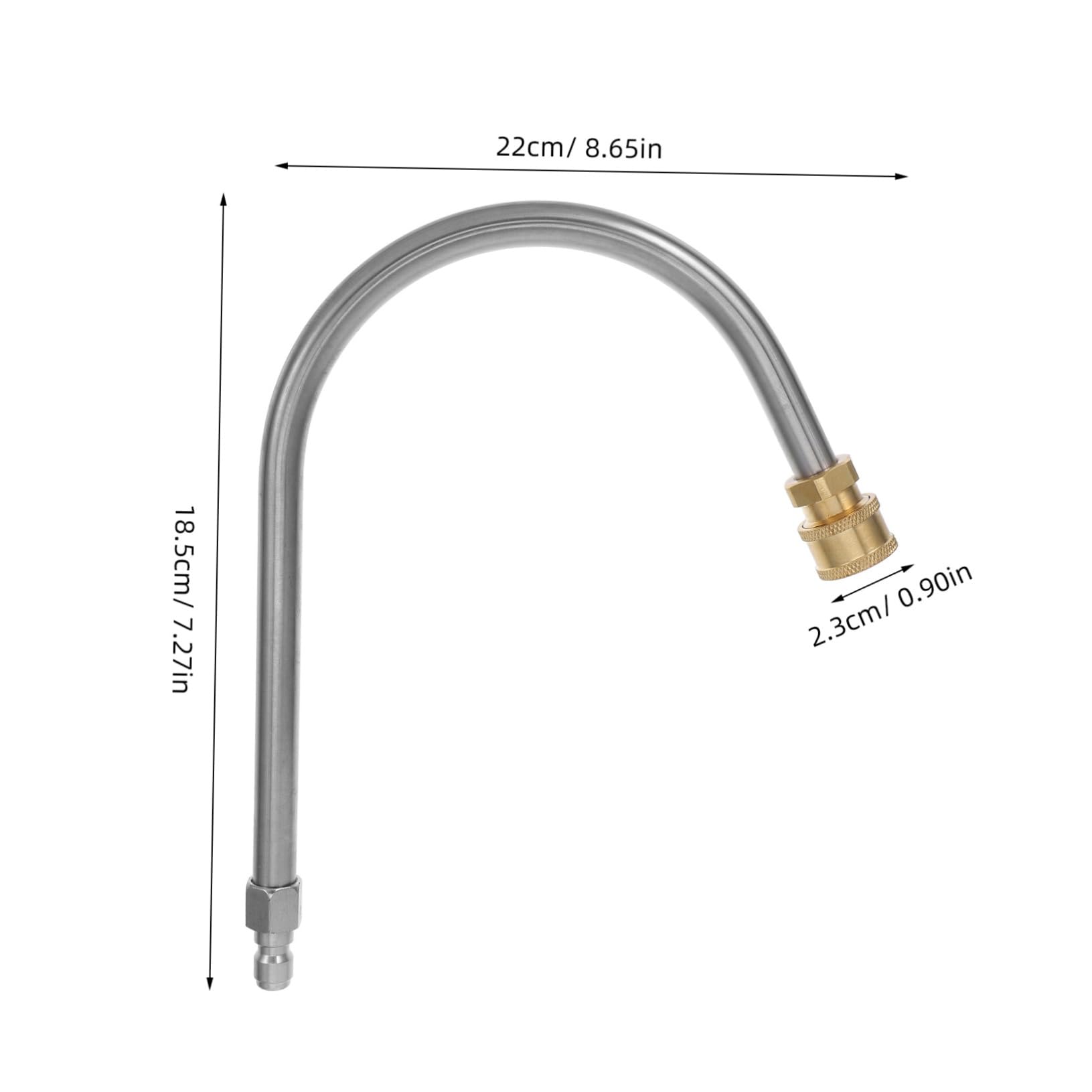 Hemoton Pressure Washer Rod 4000psi U-Shaped Cleaning Wand Performance Easy to Use for Vehicle Washing Nozzle