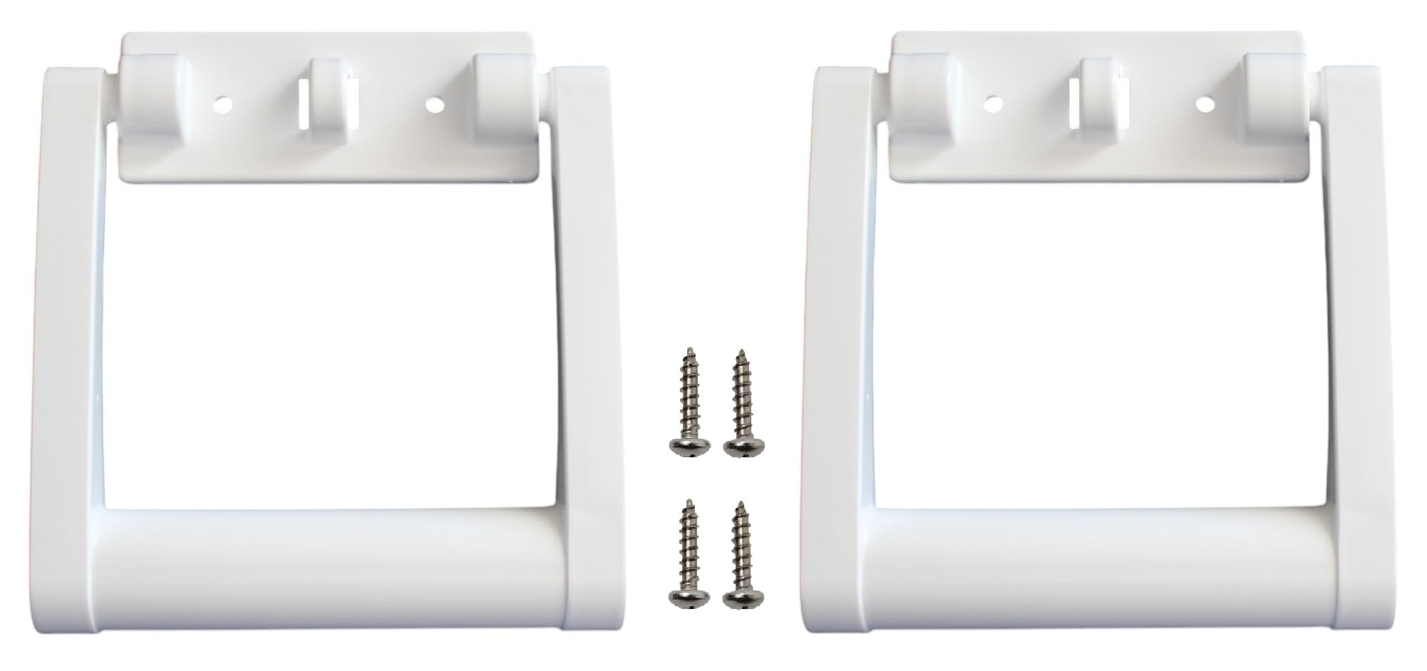 White Aftermarket Plastic Igloo Cooler Replacement Handles for 25-72 qt Coolers 21023 (2)