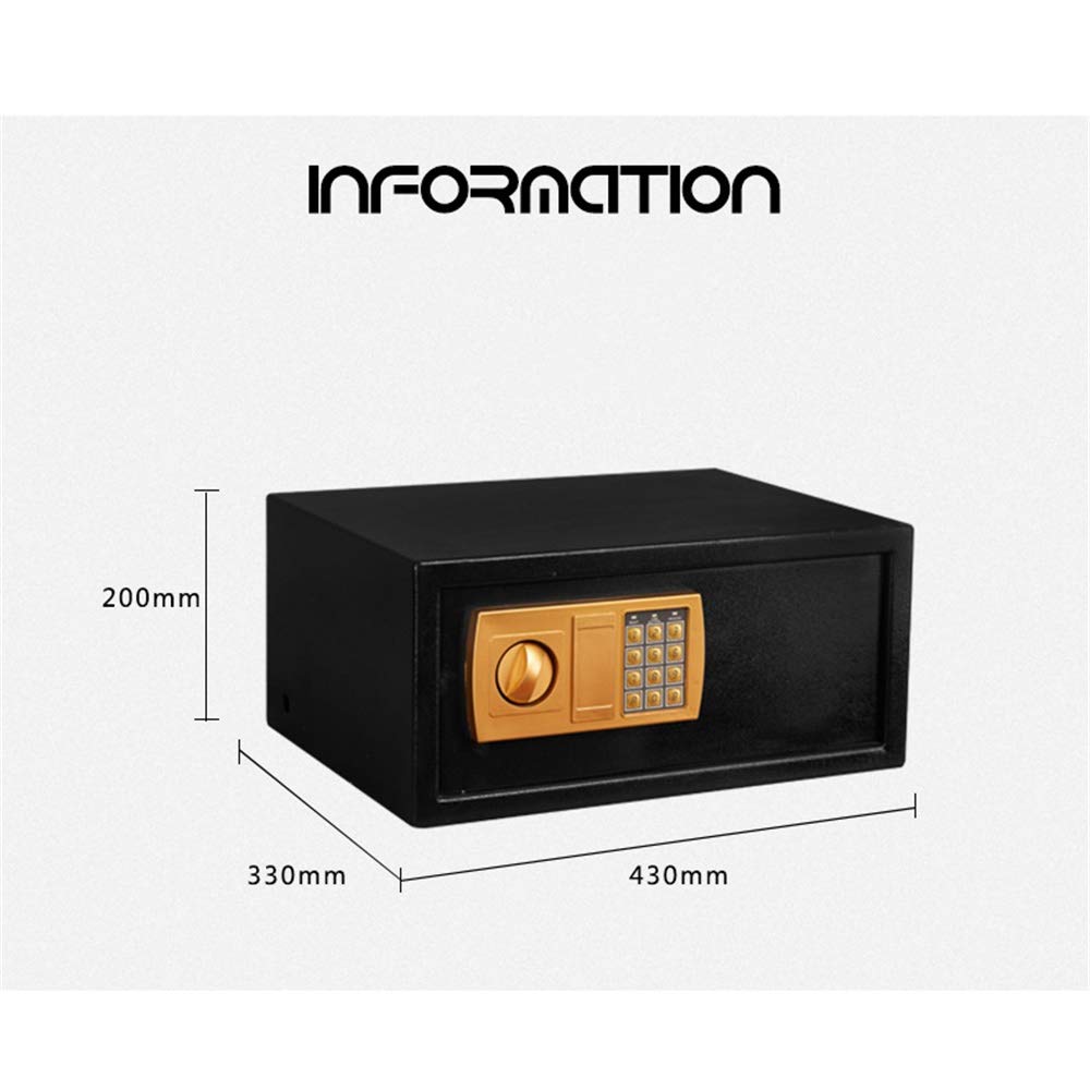 Sejfy Gabinetowe Całkowicie Stalowy Elektroniczny Sejf Na Hasło Ukryta Szafa Depozytowa Do Sejfu Hotelowego Home Office/Brown/One Size
