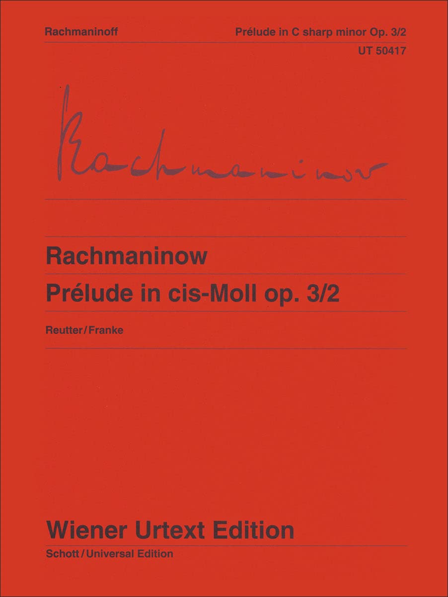 Prelude in C sharp minor - Urtext - Piano - sheet music - (UT 50417)