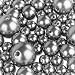 Elegant Glossy Polished Pearl Beads for Vase Fillers, DIY Jewelry, Table Scatter, Wedding, Birthday Party Home Decoration, Event Supplies (8 Ounce Pack, 70 Pieces) by Super Z Outlet (Silver)