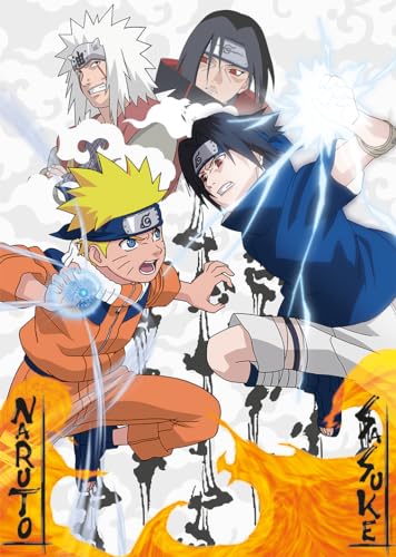 Puzzle 1000 pièces : Naruto vs Sasuke Ravensburger Nathan - vue 2