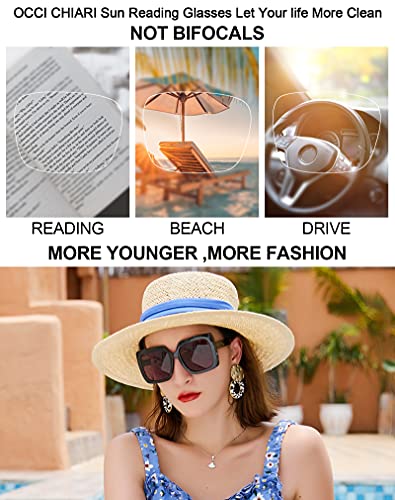 Image of OCCI CHIARI Narrow Reading Glasses Women Colorfull Cute Readers for Petite Face