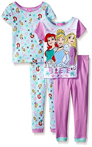 Disney Girls Princesses Know Knowledge Is Power 4-Piece Pajama Set