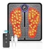EMS Foot Massager for Neuropathy,EMS Foot Stimulator Electric Feet Massager for Plantar Fasciitis,with Remote Control Foot Massager Mat Muscle Stimulator