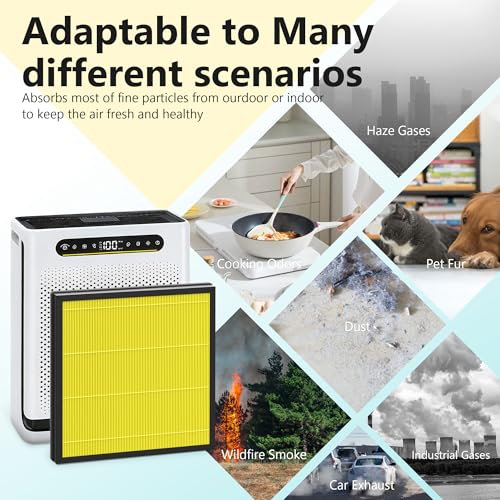 Image of Pet Care Replacement Filters for XenonLab HAP605 HAP607 and for FreAire HAP605 HAP607 Air Cleaner Purifier, 3-in-1 Filter with Extra 6pcs Aroma Pads, 2 Packs Pet Care Filters