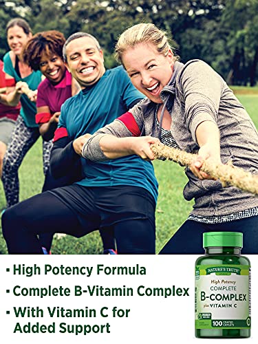 Nature's Truth B-Complex Plus Vitamin C Vitamin Supplement - 100 Caplets #TOP2