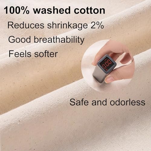 Premium Garment Bag for Hanging Clothes, Dustproof & Breathable Cotton, Zippered Storage for Coats, Jackets, Shirts - 58x130cm (23x51in) - Travel & Closet Organizer3