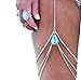 Produktbild Damen Body Jewelry handgefertigt Kette Quasten Beach Oberschenkel Bein Kette Armbänder