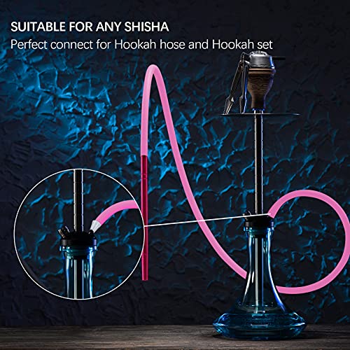 Premium Shisha Schlauch mit Mundstück, Endstück und Gummidichtung, Shisha Schlauch Set für alle Wasserpfeifen – Bild 5