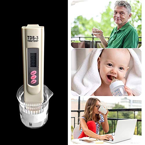 Ajcoflt Verificador da qualidade da água TDS portátil Pen Tester Medidor de LCD digital de alta prec