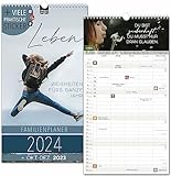 👨‍👩‍👧‍👦 FAMILIENKALENDER MIT 5 SPALTEN FÜR 15 MONATE – Schöner und praktischer Wandkalender mit Spalten für fünf Personen, Projekte oder Ziele. Organisiere Dich und/oder Deine Familie, WG oder Bürogemeinschaft. Die farblich abgesetzten Wochen, die praktische Ferienleiste sowie Kalenderwochen und sämtliche Feiertage helfen dabei. Maße: 23 x 43 cm
