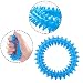 DAQUSU 3Pcs Welpe Zähne Kauen Spielzeug Naturkautschuk Spielzeug Kleiner Hund Ring 360° Oral Zähne Beruhigen Jucken Welpe Kauen für mittlere kleine Hunde