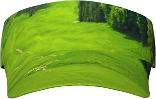 Vancouver Golf Course Printed Sun Visor Hat Empty Top Sun Hat Adjustable Sports Sun Caps Baseball Caps for Women and Men Black, Black, One Size, Black, One Size