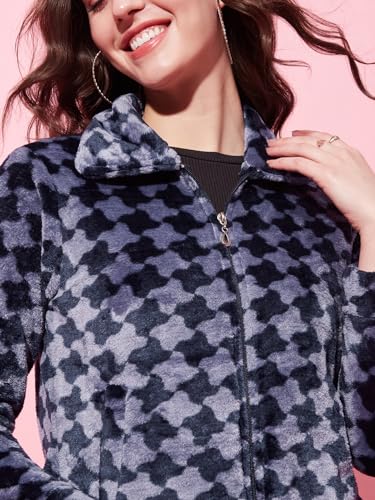 Image of Modeve Floral Printed Stand Collar Lightweight Tailored Jacket