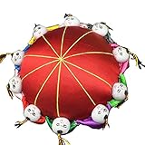 Rimobul Oriental Needle Pin Cushion with 10 Kids - Red