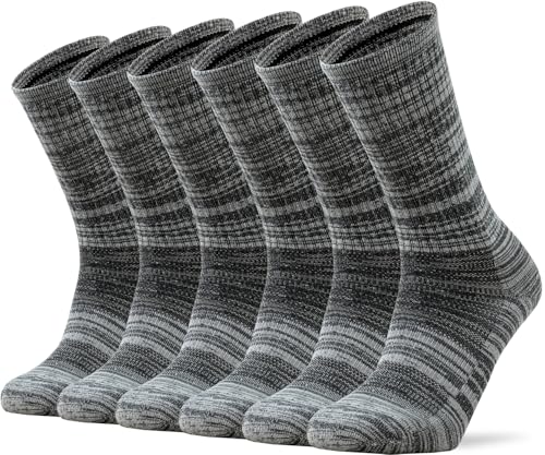 Image of Ortis Merino Wool Socks for Men Outdoor Hiking Casual Soft Cushion Crew | Extra-Fine Wool, Breathable, Comfortable, Lightweight, Moisture Wicking, Size L /XL 3 Pack, Hiker, Mountaineer, Daily Wear