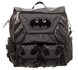 DC Comics Batman Costume Inspired Utility Convertible Backpack Crossbody Messenger Bag