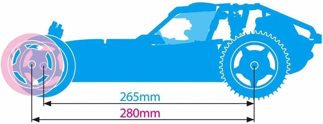 Tamiya 58741 1:10 RC Fighter NXGEN DT-04 Remote Controlled Car, RC Vehicle, Model Building, Kit for Assembly, 2WD, Crafts, RC Model Making