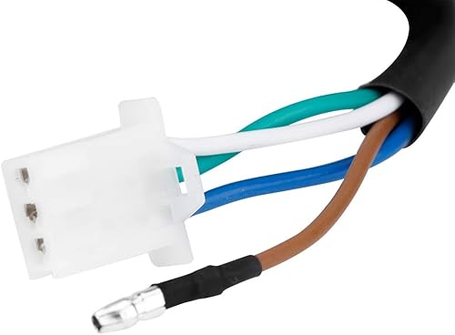 Miniatura 9 de Acouto Faro delantero de motocicleta de 12 V, 5.75 pulgadas, universal, modificado, retro, carcasa plateada, lente blanca, faro delantero para GN125