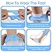 Heclia Cast Covers for Shower Leg, Waterproof Leg Cast Cover for Showering, Reusable Casts Protector Bag for Ankle Foot Legs Wound Burns, Non-Slip Shower Boot Foot Cover to Keep Wounds & Bandages Dry