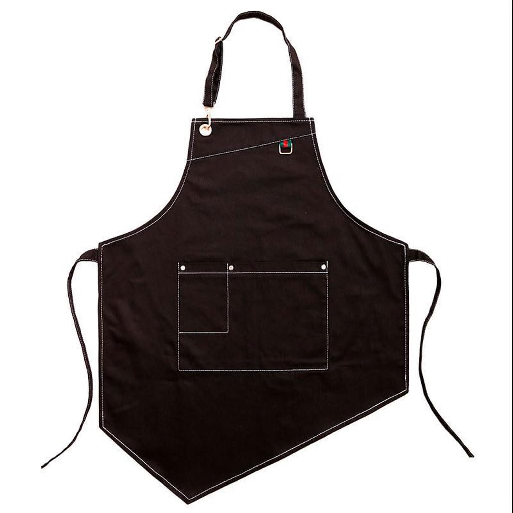 TEESONG Grembiule da Cuoco Grembiule di Jeans for la Cucina di casa, Negozio di tè al Latte, Bar, Pasticceria, Parrucchiere, Manicure, Abiti da Lavoro for Uomini e Donne Grembiuli da Uomo(B)
