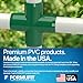 FORMUFIT F001CRX-GR-4 Cross PVC Fitting, Furniture Grade, 1