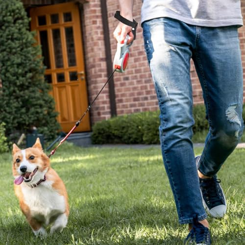 Sicherheitsgurt für Hunde, Kurzes Seil, Einziehbar, Freihändiges Tragen, Anti-Entlöschen, Kurze Hundeleine für Hundeleinen